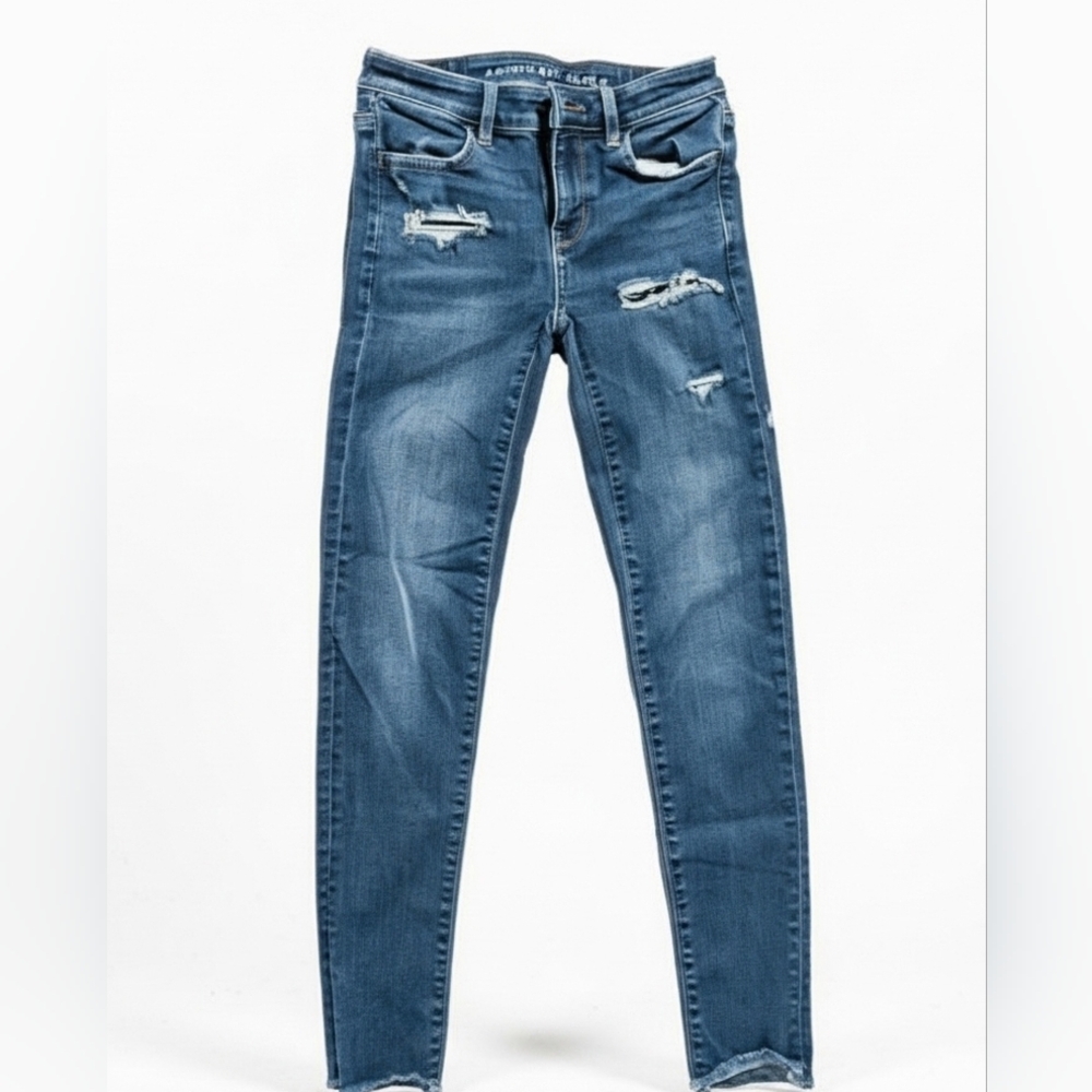 American Eagle Outfitters Distressed Denim Skinny Jeans